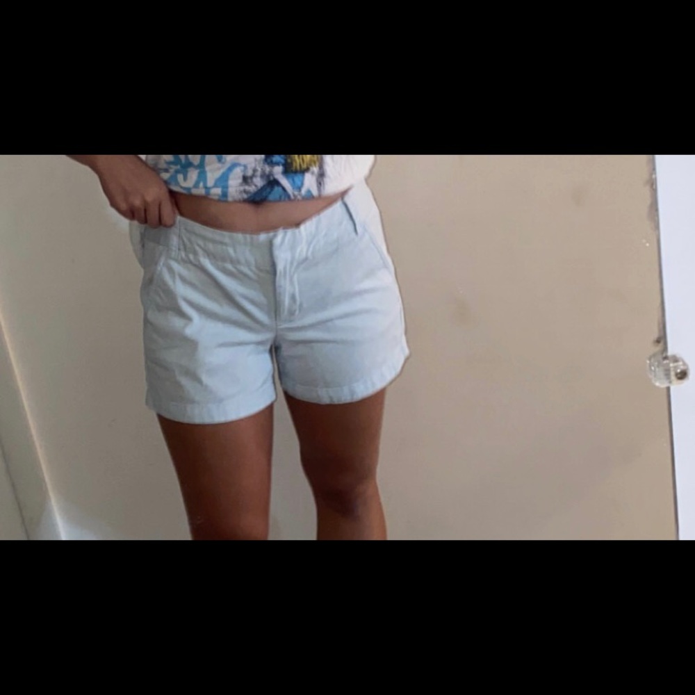 Light blue chino shorts